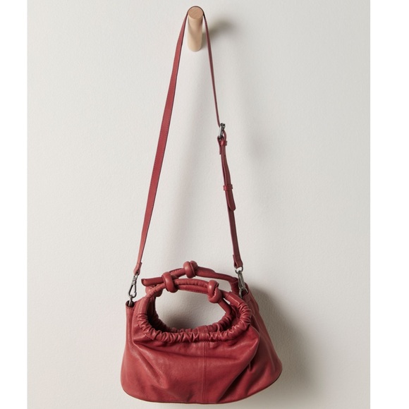 NWT Free People Head Over Heels Crossbody Bag Wine Red $138 retail New in Pkg - Picture 2 of 9